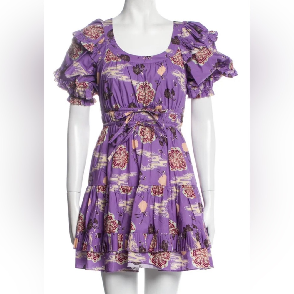 Ulla Johnson A-Line Floral Print Dress